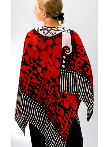 Red Roses Shawl